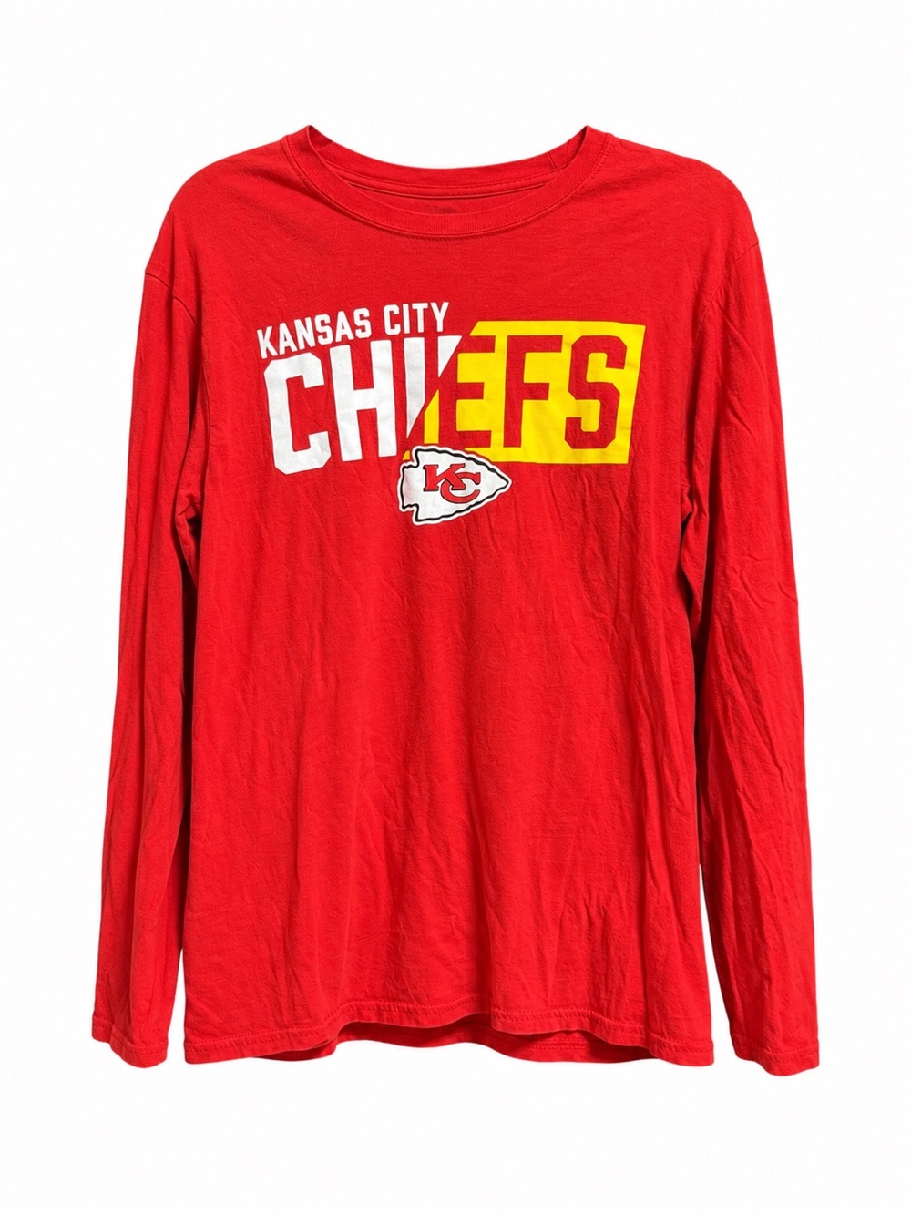 Kansas City Chiefs NFL Team Apparel Red Long Sleeve Graphic Tee